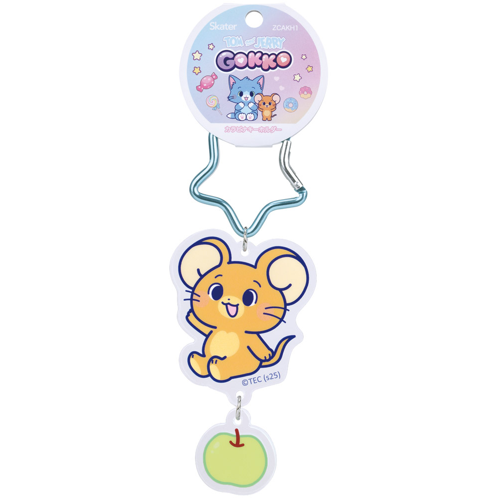 【メール便対象品】 カラビナ付き アクリル キーホルダー アクキー 子供 キャラクター かわいい 目印 ZCAKH1 とむとじぇりーごっこ じぇりー トム&ジェリー トムとジェリー【キッズ こども かばん 鞄 カバン】