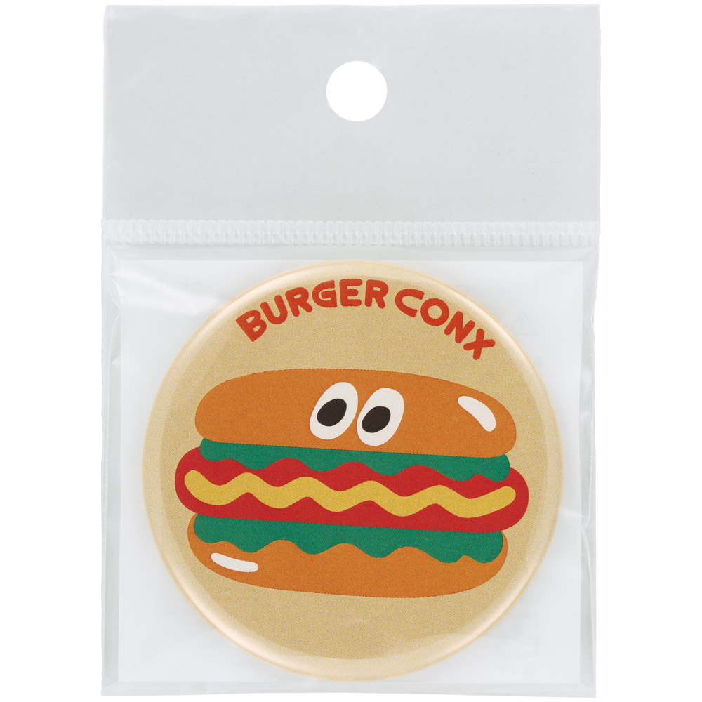 【メール便対象品】 スケーター 缶バッジ カンバッジ キャラクター かわいい おしゃれ アクセント こども skater ZCB57 ホットドック バーガーコンクス BURGER CONX 男の子 女の子【可愛い オシャレ 子供 大人 キッズ】