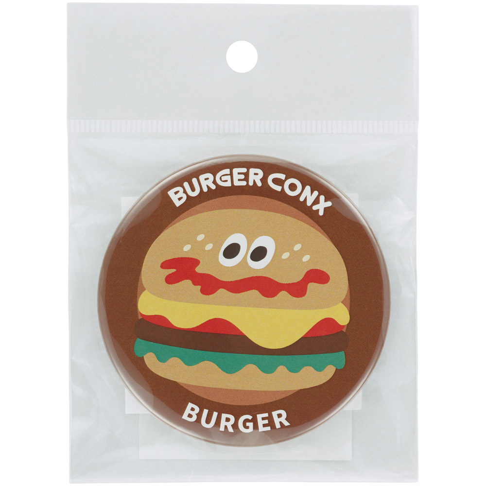 【メール便対象品】 スケーター 缶バッジ カンバッジ キャラクター かわいい おしゃれ アクセント こども skater ZCB76 バーガー バーガーコンクス BURGER CONX 男の子 女の子【可愛い オシャレ 子供 大人 キッズ】