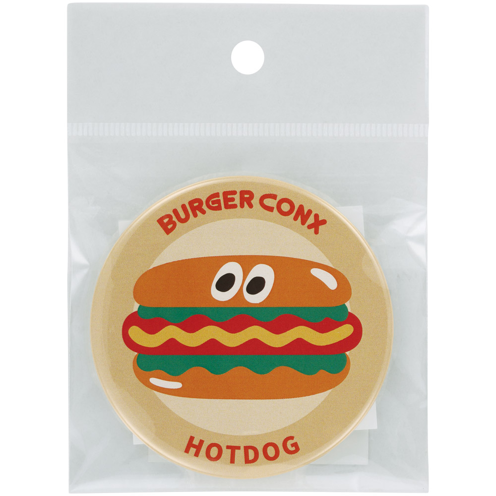 【メール便対象品】 スケーター 缶バッジ カンバッジ キャラクター かわいい おしゃれ アクセント こども skater ZCB76 ホットドック バーガーコンクス BURGER CONX 男の子 女の子【可愛い オシャレ 子供 大人 キッズ】