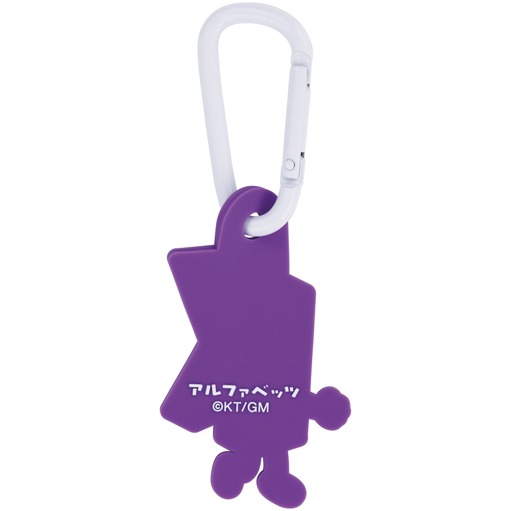 スケーター マスコット 付き カラビナ キーホルダー かわいい 目印 キャラクター skater ZELK1 K アルファベッツ ポンキッキーズ P-chan Pちゃん【バッグ リュック カバン 鞄 子供 子ども 小学生 中学生】
