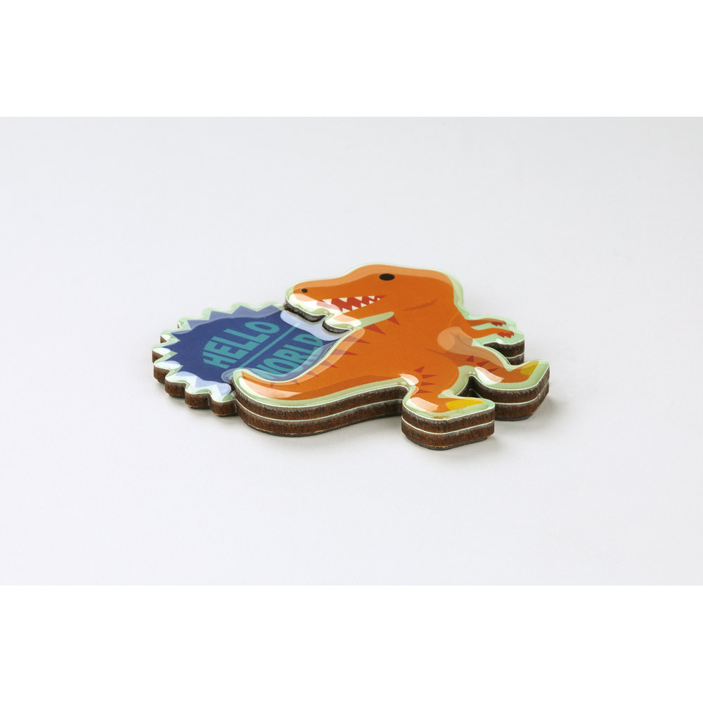 【メール便対象品】 スケーター ダイカット 木製 マグネット 磁石 冷蔵庫 職場 机 かわいい skater ZMGDW1 ティラノサウルス ディノサウルス 恐竜 ダイナソー 男の子 男子【キッチン 洗面所 玄関 オフィス ホワイトボード】