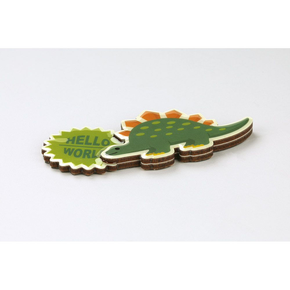 【メール便対象品】 スケーター ダイカット 木製 マグネット 磁石 冷蔵庫 職場 机 かわいい skater ZMGDW1 ステゴサウルス ディノサウルス 恐竜 ダイナソー 男の子 男子【キッチン 洗面所 玄関 オフィス ホワイトボード】