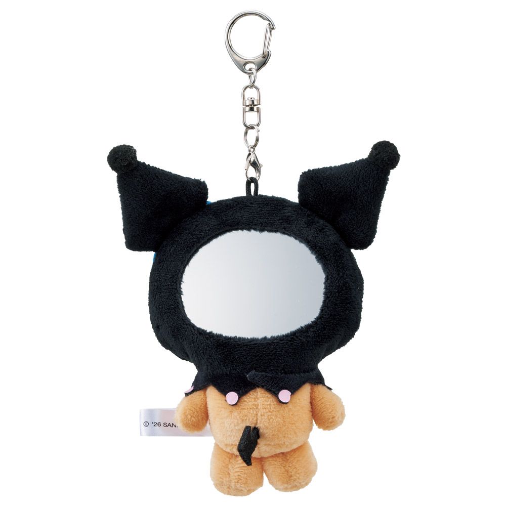 [予約商品][キャンセル不可]スケーター ぬいぐるみミラー キャラクター 鏡 ミラー 可愛い 携帯 メイク直し 身だしなみ skater ZNMD1 日焼け クロミ クロミちゃん サンリオ 女の子 女子【手鏡 ハンドミラー メイク きれい かわいい】