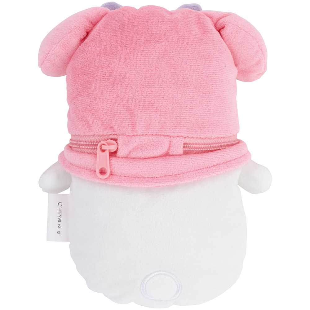 縦型 ぬいぐるみ ポーチ 小物入れ キャラクター かわいい 小物 コスメ 収納 スケーター skater ZTNP1 マイメロディ マイメロ サンリオ 女の子 女子【ふかふか クッション仕様 ファスナー開閉式】