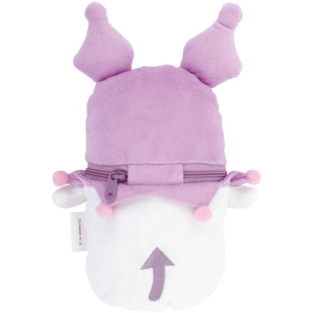 縦型 ぬいぐるみ ポーチ 小物入れ キャラクター かわいい 小物 コスメ 収納 スケーター skater ZTNP1 クロミ クロミちゃん サンリオ 女の子 女子【ふかふか クッション仕様 ファスナー開閉式】