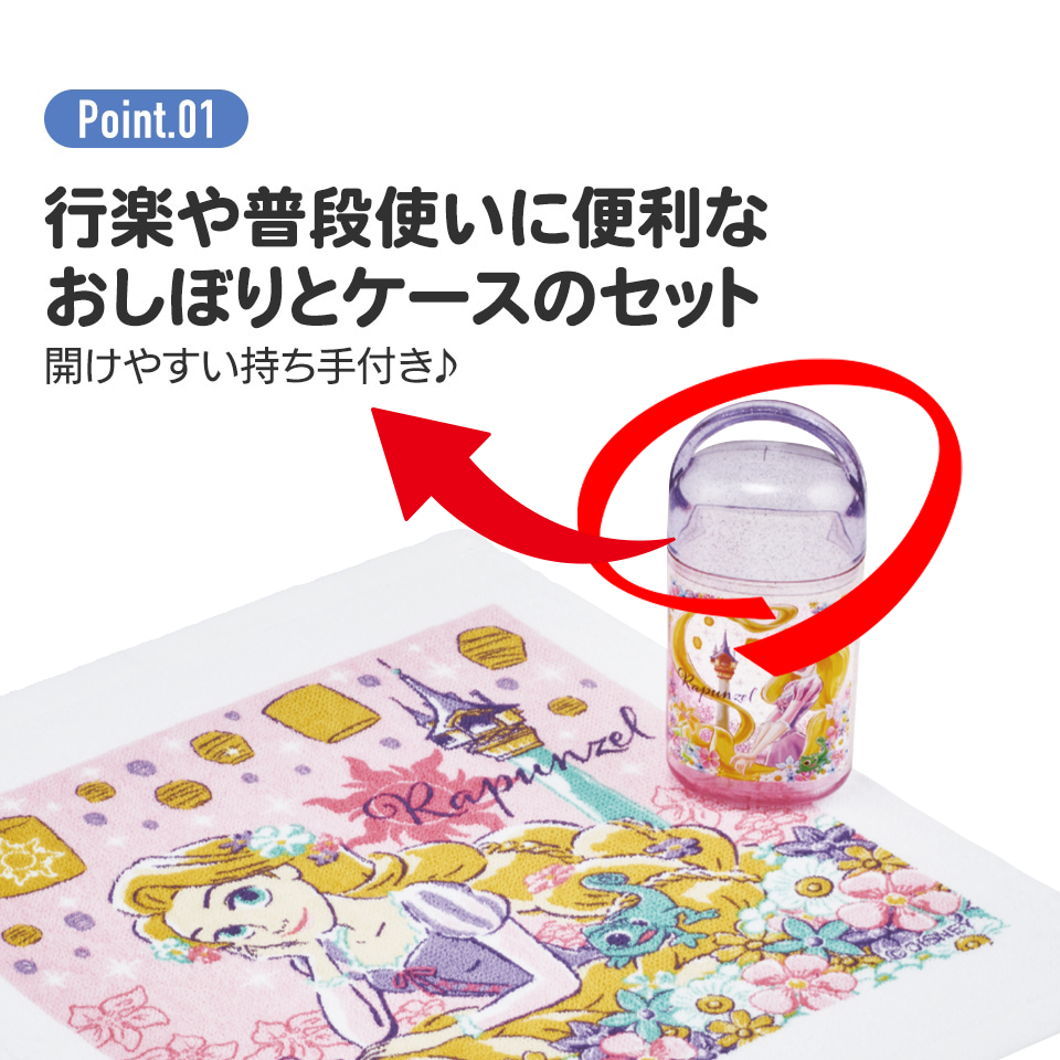 抗菌ケース付おしぼり ラプンツェル25/OA5AG_4973307689338