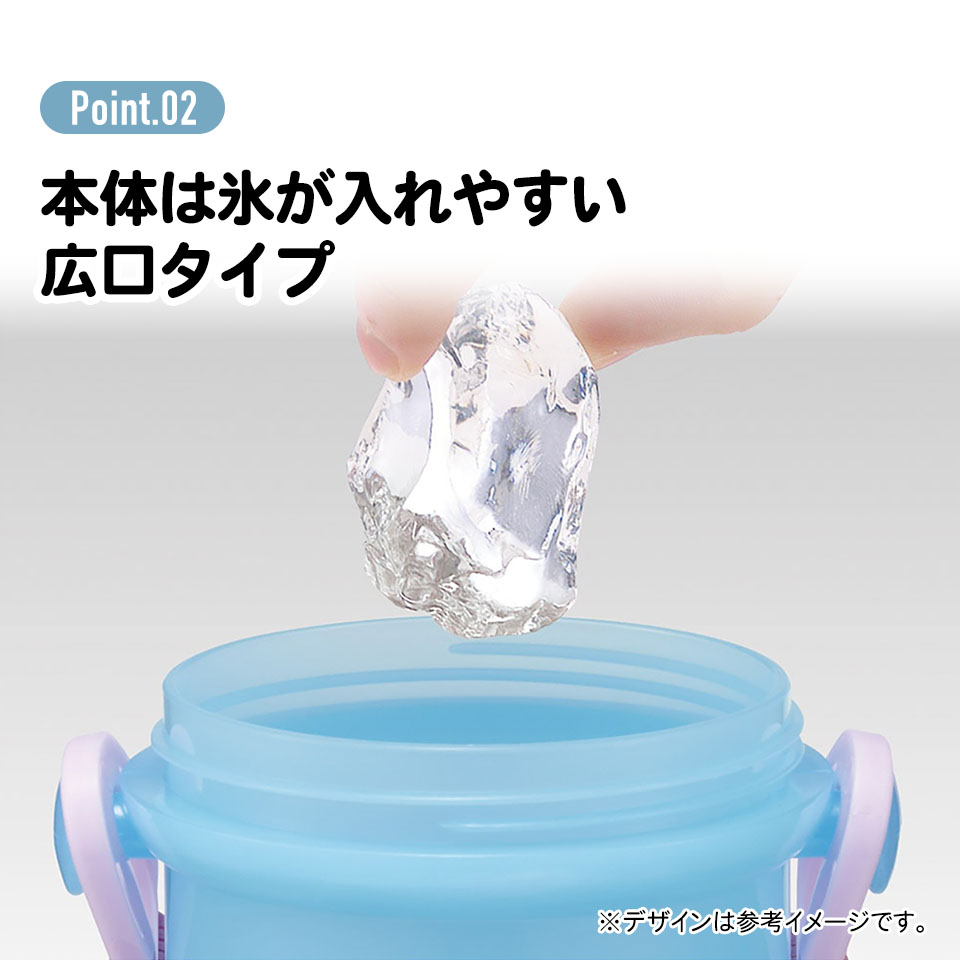 子供用 直飲み プラスチック 水筒 480ml みいるか／PSB5SANAG_4973307703768