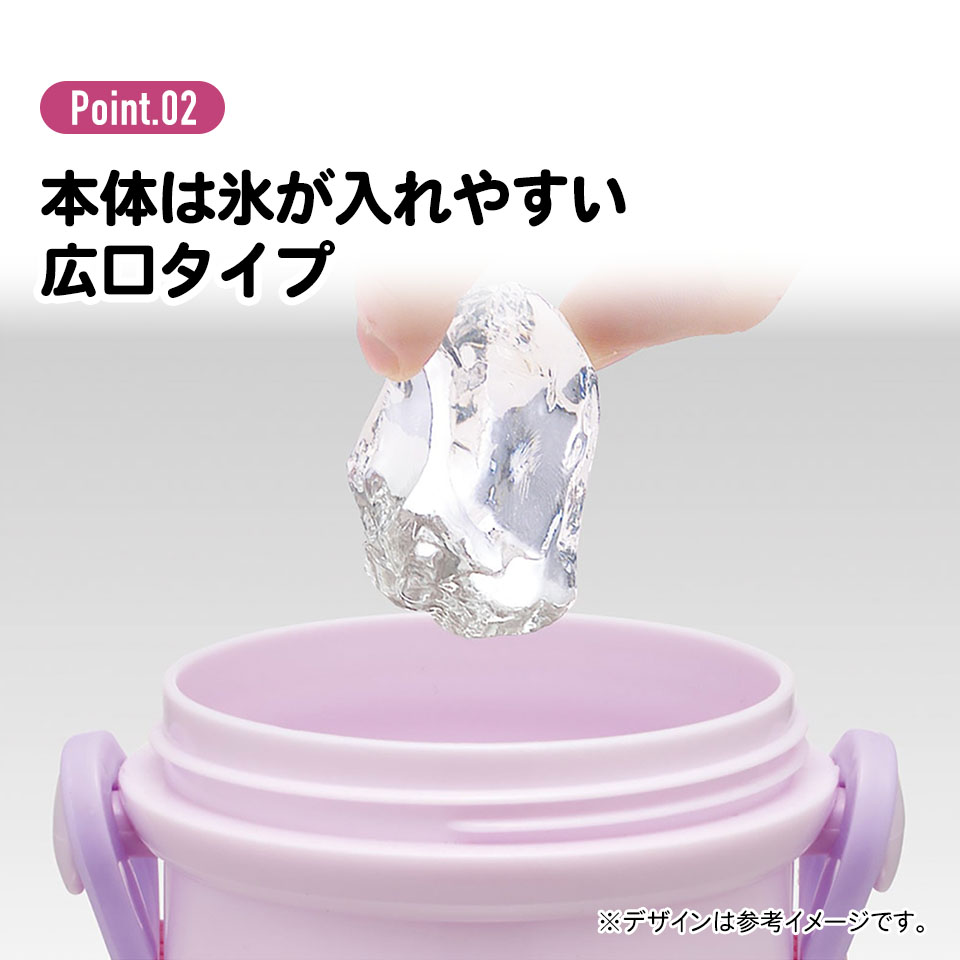 子供用 直飲み プラスチック 水筒 480ml らぶい~ず/PSB5SANAG_4973307707131
