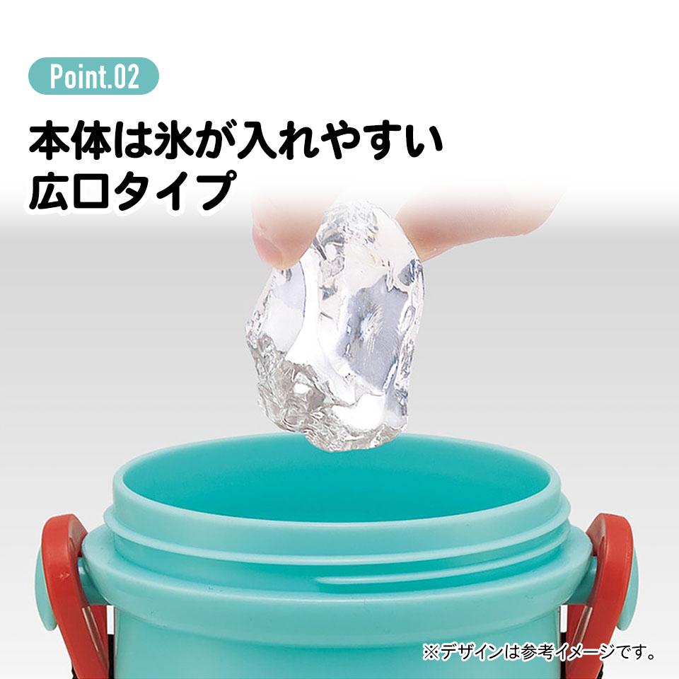 子供用 直飲み プラスチック 水筒 480ml ワンピース24/PSB5SANAG_4973307677359