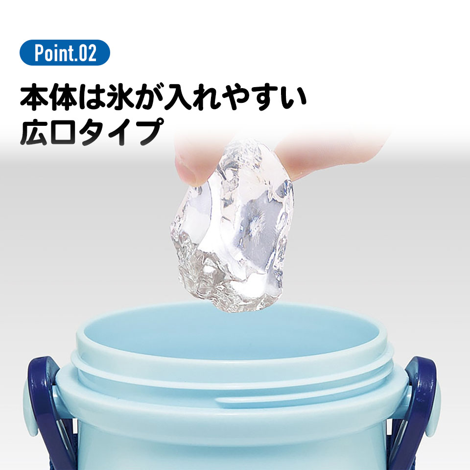 子供用 直飲み プラスチック 水筒 480ml ソニック/PSB5SANAG_4973307682926