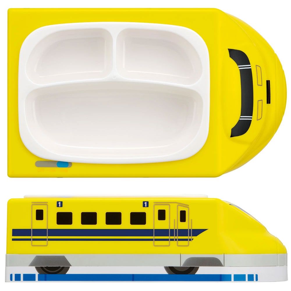 【送料無料】ダイカット ランチプレート お子様ランチ プレート 車 子供 食器 キャラクター skater スケーター LUPD3AG プラレール ドクターイエロー Plarail 電車 新幹線【仕切り 深め 食洗機 レンジ対応 皿 お皿 ランチ皿】