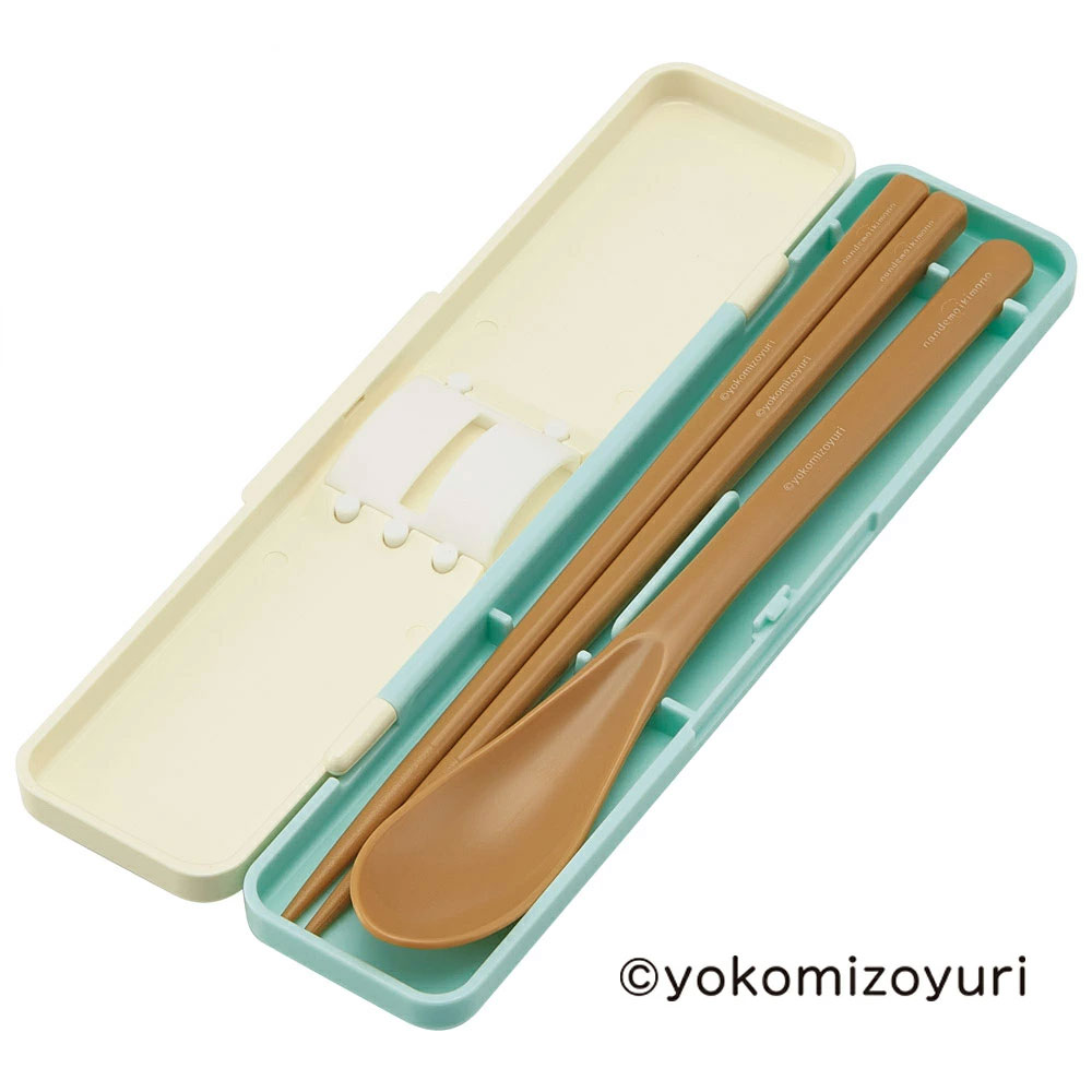 お箸 スプーン セット 食洗器対応 抗菌 カトラリー お弁当 skater カトラリーセット スケーター CCS3SAAG なんでもいきもの グッズ よこみぞゆり【おはしセット お箸セット 幼稚園 子供 箸 箸ケース 食洗機 弁当】