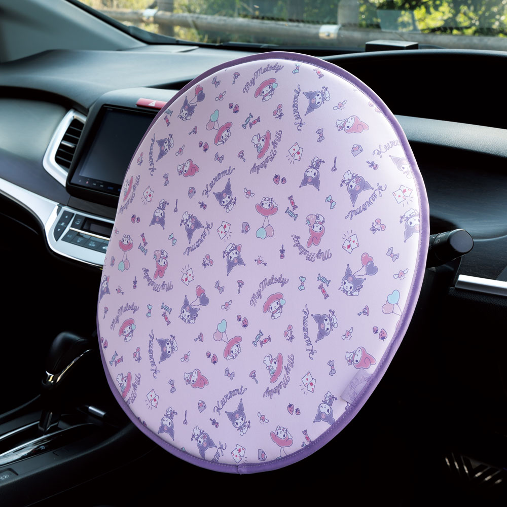 ハンドルカバー 遮熱 マイメロディ クロミ カー用品 車 日よけ サンリオ CHDC1 スケーター【対策 クッション 便利 ドライブ グッズ かわいい キャラクター Sanrio オトナカワイイ】