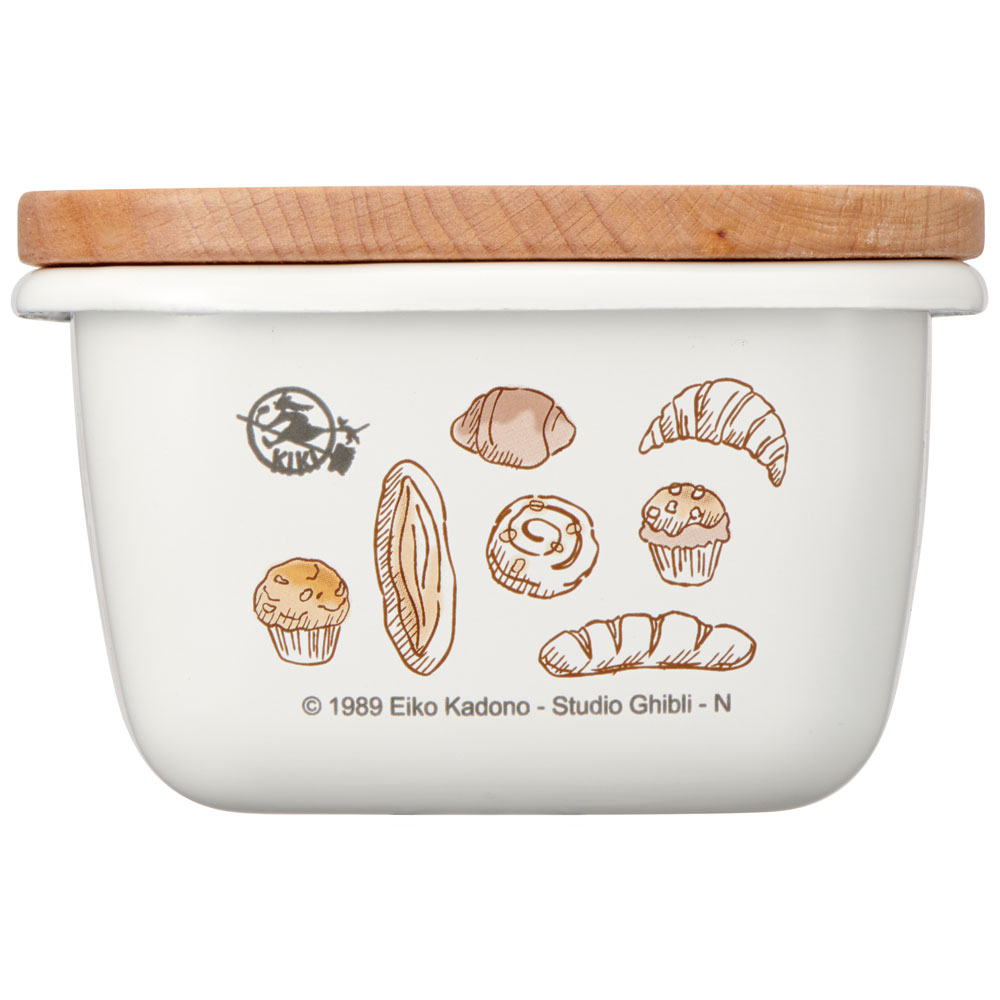 【送料無料】ホーロー バターケース 木 蓋付き グッズ おしゃれ 陶器 琺瑯 ほうろう キャラクター ENBT5 スケーター
