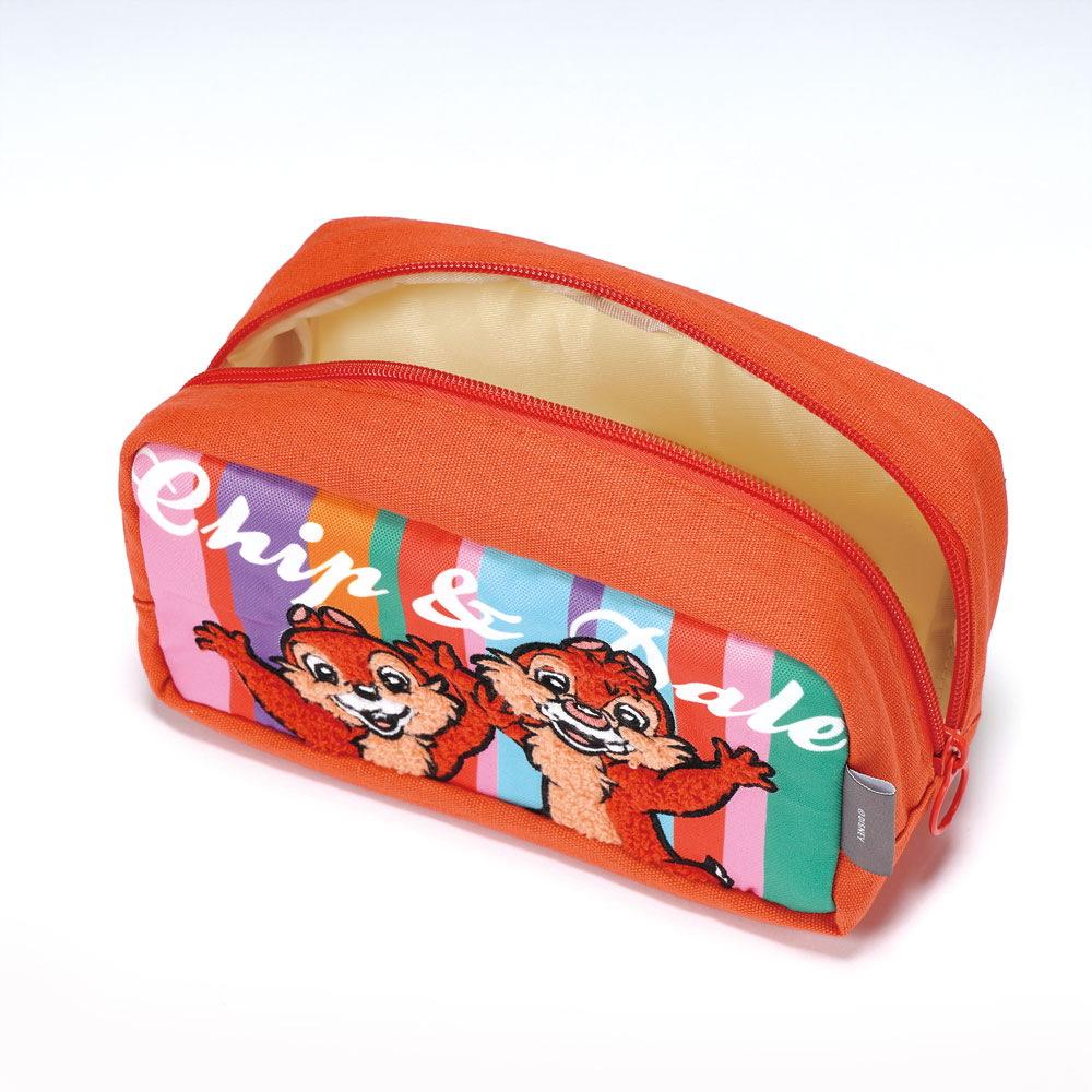 ペンケース 筆箱 筆入れ ポーチ 小物入れ キャラクター マチあり ZPC1 スケーター ディズニー レトロ チップ&デール 男の子 女の子 Disney【筆記具 ふでばこ ステーショナリー お出かけ かわいい おしゃれ】