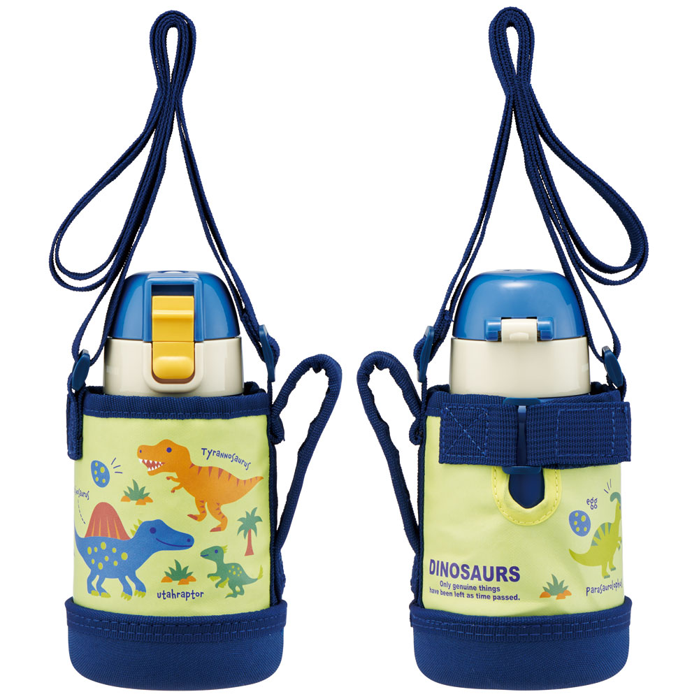カバー付ダイレクトステンレスボトル 400ml ディノサウルス ピクチャ/KSTCH4_4973307624551