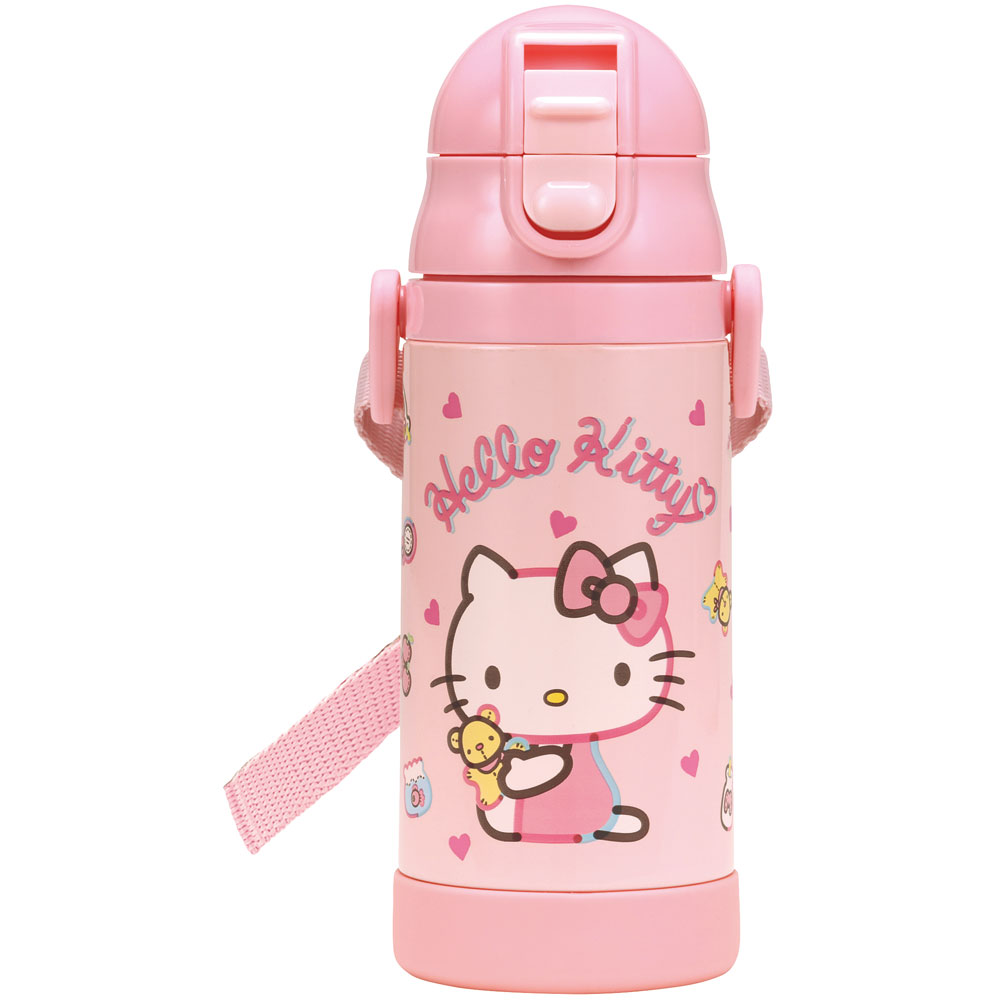 【送料無料】超軽量2WAYストローステンマグ 350ml キティぬいぐるみ/STWM3N_4973307632945