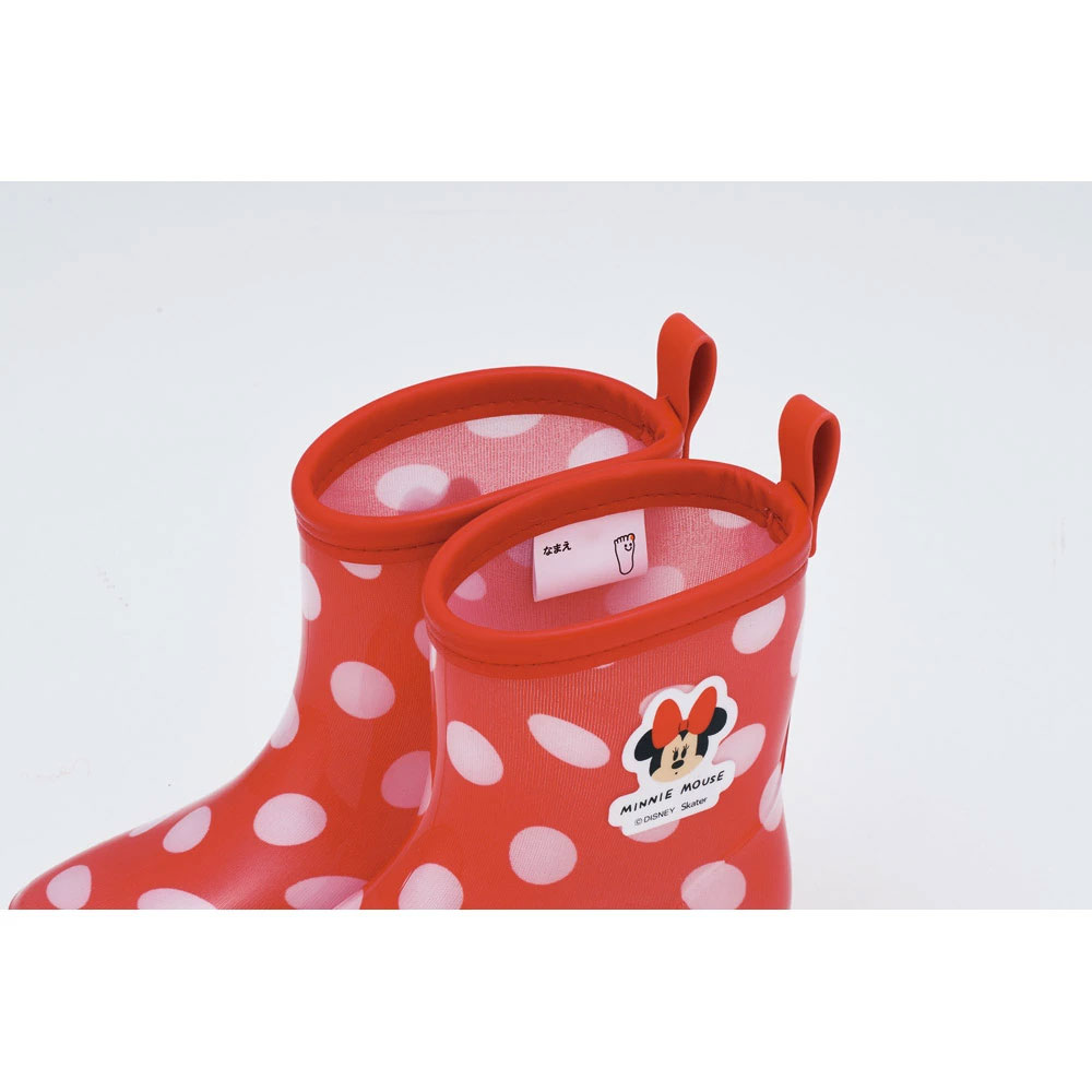 長靴 キッズ 子供 16cm ローカット かわいい キャラクター レインブーツ 3歳 4歳 skater スケーター RIBT16 ミニーマウス ミニー Minnie ディズニー 女の子