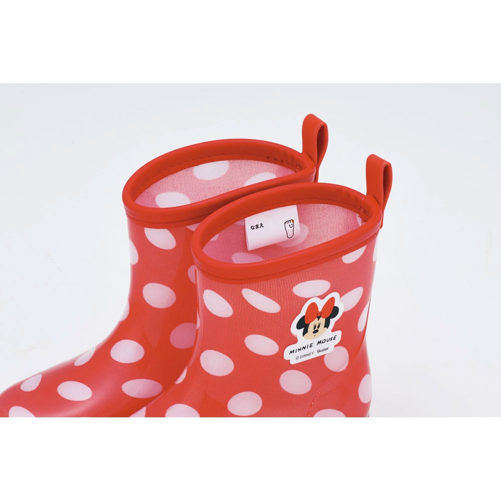 長靴 キッズ 子供 17cm かわいい レインブーツ 歩きやすい 幼稚園 キャラクター skater スケーター RIBT17 ミニーマウス ミニー Minnie ディズニー 女の子