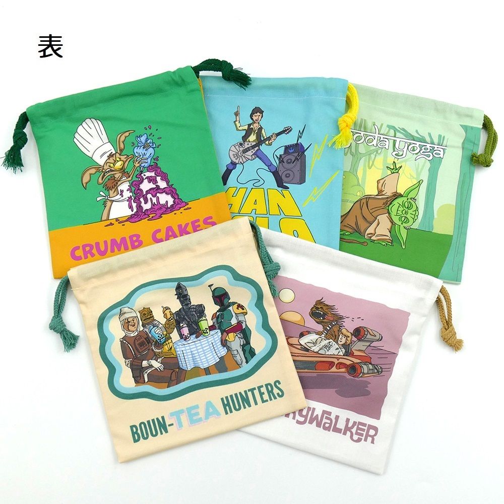 スケーター キャラクター ミステリーボックス巾着 単品 Mサイズ KBB21 skater スターウォーズ STAR WARS ユニークアート【ブラインド ランチ巾着 ランダム お楽しみ サプライズ】