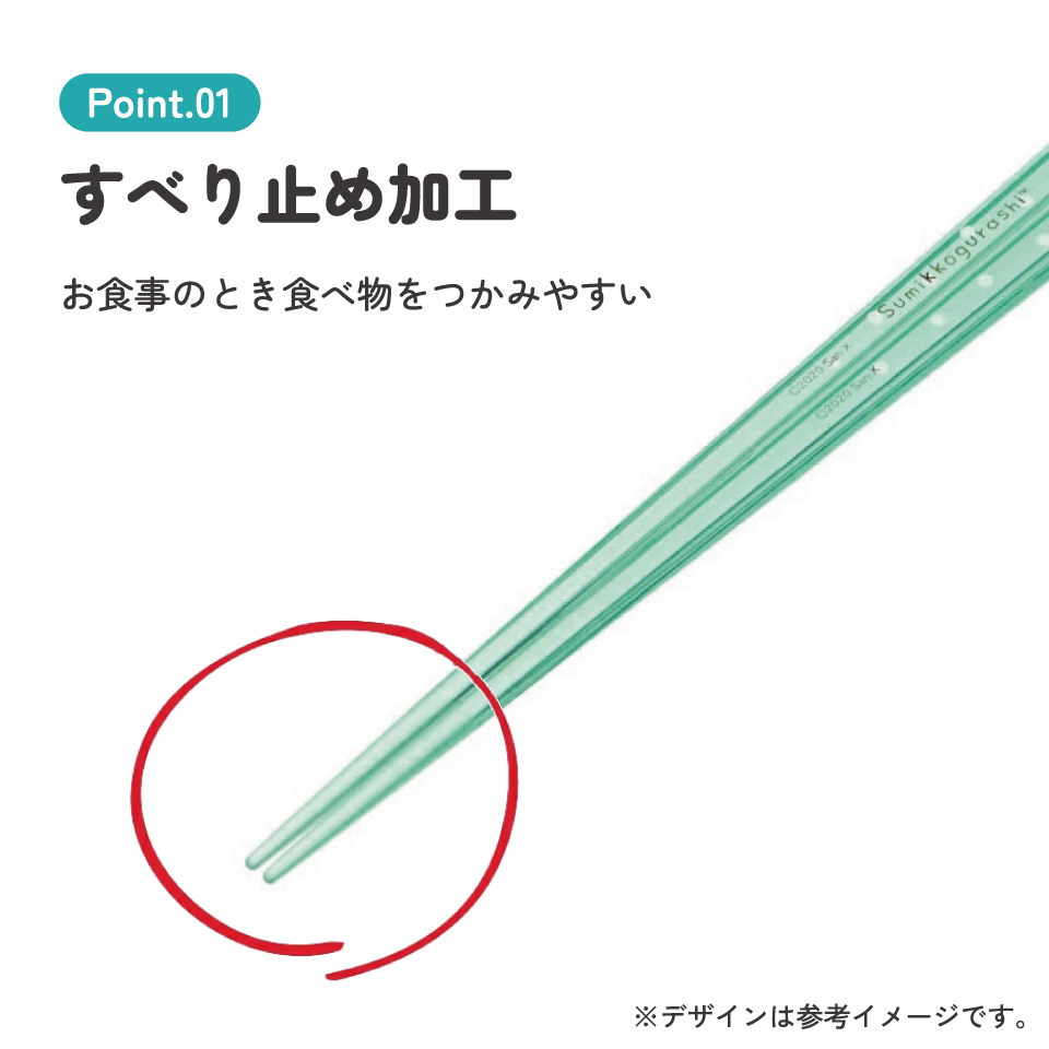 アクリル箸 21cm すみっコぐらし とかげ/AAC45_4973307522093/スケーター