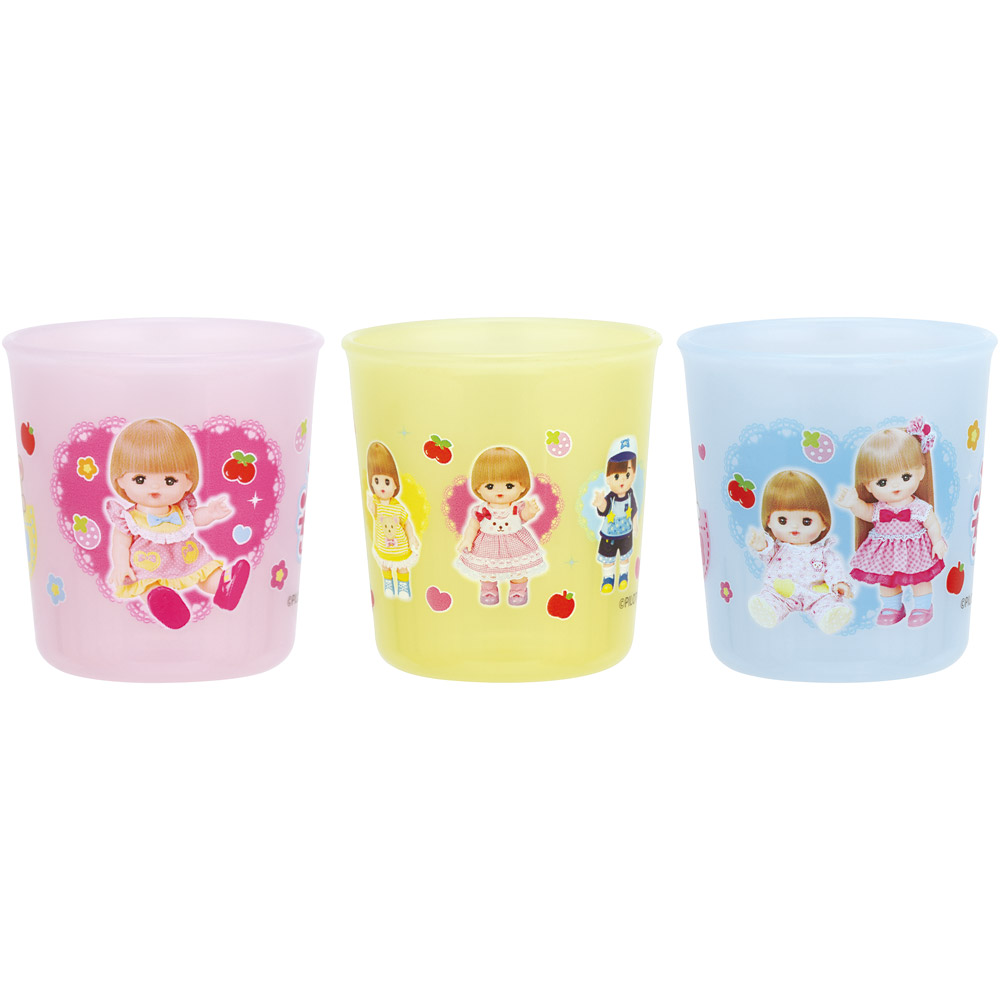 ベビー コップ 3個 セット 赤ちゃん コップ飲み 練習 小さい プラスチック skater スケーター BCUP1AG メルちゃん グッズ めるちゃん【キャラクター 子供 食洗機対応 トレーニング 日本製】