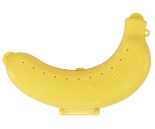 スケーター 携帯用バナナケース★バナナまもるくん★//イエロー 保護 朝ごはん おやつ お出かけ 子ども ダイエット 大人 通学 通勤 デザート//