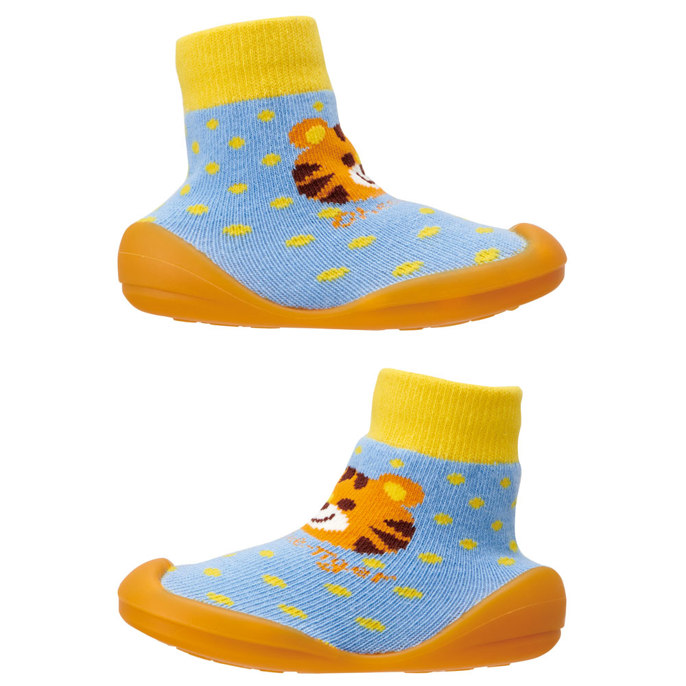 ソックス シューズ S 11.9cm ベビー ファースト シューズ 靴 赤ちゃん BSSHL2 スケーター skater トラ とら チアフル タイガー 動物 男の子 男子【キャラクター 靴下 くつ クツ ファーストシューズ 室内履き ベビーシューズ 子供】