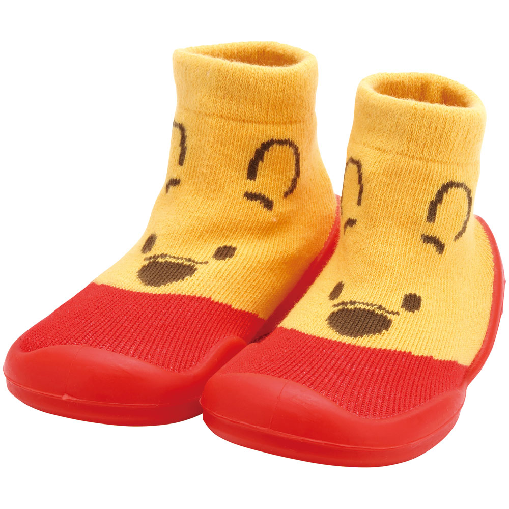 ソックス シューズ ギフトボックス S 11.9cm ベビー 靴 赤ちゃん BSSHL2G スケーター skater くまのプーさん プーさん Pooh 男の子 女の子【キャラクター 靴下 くつ クツ ファーストシューズ】