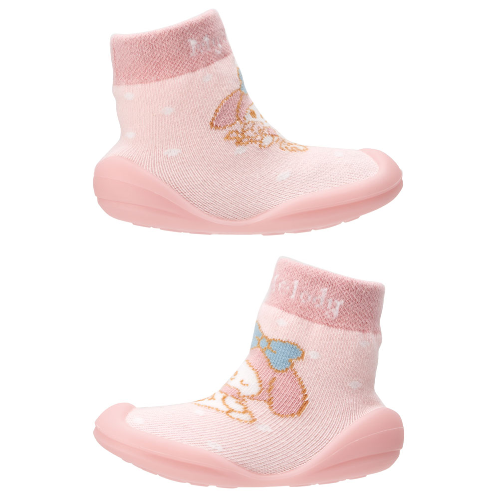 ソックス シューズ S 11.9cm ベビー ファースト シューズ 靴 赤ちゃん BSSHL2 スケーター skater マイメロディ マイメロ サンリオ 女の子 女子【キャラクター 靴下 くつ クツ ファーストシューズ 室内履き ベビーシューズ 子供】