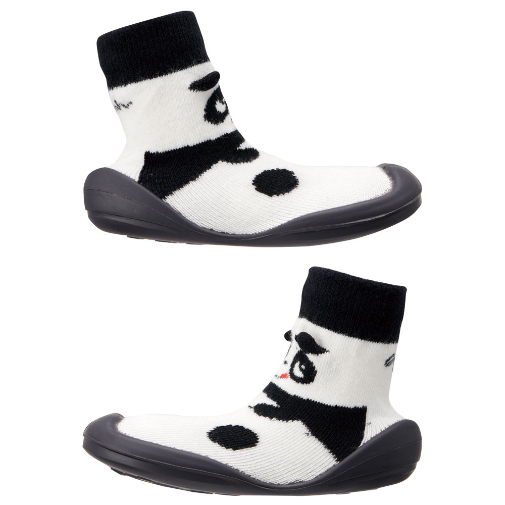 ソックス シューズ L 13.3cm ベビー ファースト シューズ 靴 赤ちゃん BSSHL4 スケーター skater ごぱん ゴパン パンダ パンダ柄 ぱんだ 男の子 女の子【キャラクター 靴下 くつ クツ ファーストシューズ 室内履き ベビーシューズ 子供】