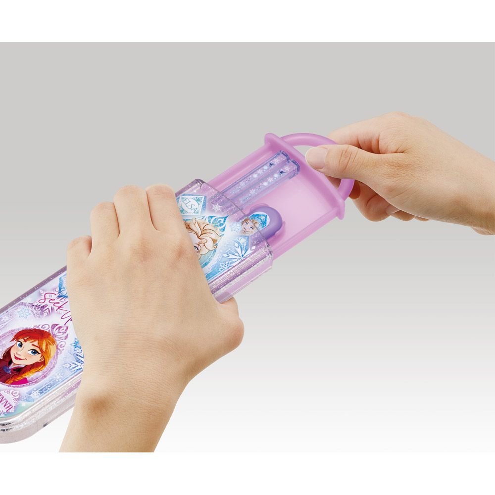 お箸 スプーン セット 食洗器対応 抗菌 カトラリー お弁当 skater カトラリーセット スケーター CCA1AG アナと雪の女王 25年 アナ雪 ディズニー 女の子 女子【プレゼント おはしセット お箸セット 幼稚園 子供 箸 箸ケース 弁当】