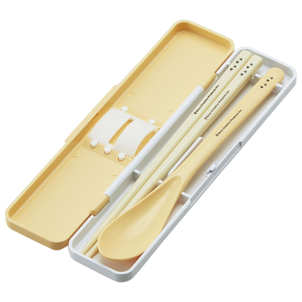 抗菌音が鳴らないコンビセット(箸・スプーン) 箸18cm タマ＆フレンズ／CCS3SAAG_4973307634512
