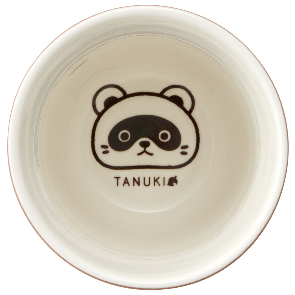 湯のみ 陶器製 260ml 湯飲み コップ 食器 かわいい 陶器 ゆのみ 湯呑み スケーター skater CHYN2 TANUKI たぬき タヌキ 動物柄 男の子 女の子【可愛い キッズ 子ども 子供 こども】