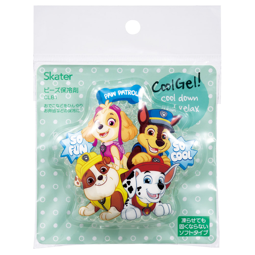 【メール便対象品】 ビーズ 保冷剤 お弁当 ミニ 保冷材 かわいい ソフト お弁当箱 弁当箱 キャラクター skater スケーター CLB1 パウ パトロール パウパト 男の子 男子 男児【アウトドア 保冷 夏 アイシング 繰り返し 冷やす】