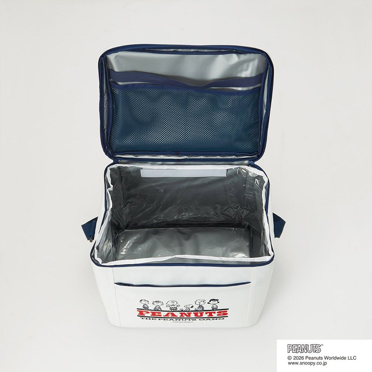 スケーター 折りたたみ 保冷 バッグ 25L ショルダーベルト付き クリアバッグ付き skater CLB25 GANG スヌーピー SNOOPY ピーナッツ【折り畳み コンパクト メッシュポケット 買い物 レジャー アウトドア】
