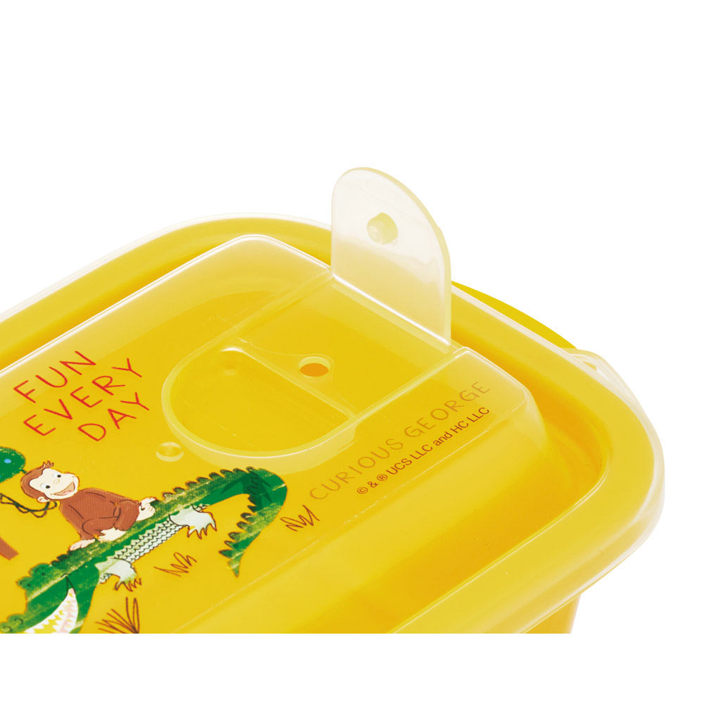 エアー弁 ふわっと 保存容器 セット 2個入り 300ml プラスチック 食品 おしゃれ skater スケーター FCNF1W おさるのジョージ ZOO ひとまねこざる 男の子 女の子