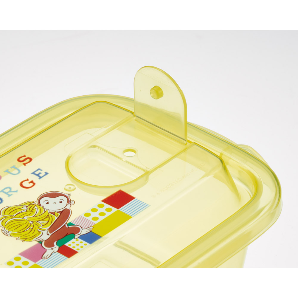 エアー弁 ふわっと 保存容器 セット 2個入り 300ml プラスチック 食品 おしゃれ skater スケーター FCNF1W おさるのジョージ ブロック ひとまねこざる 男子 女子