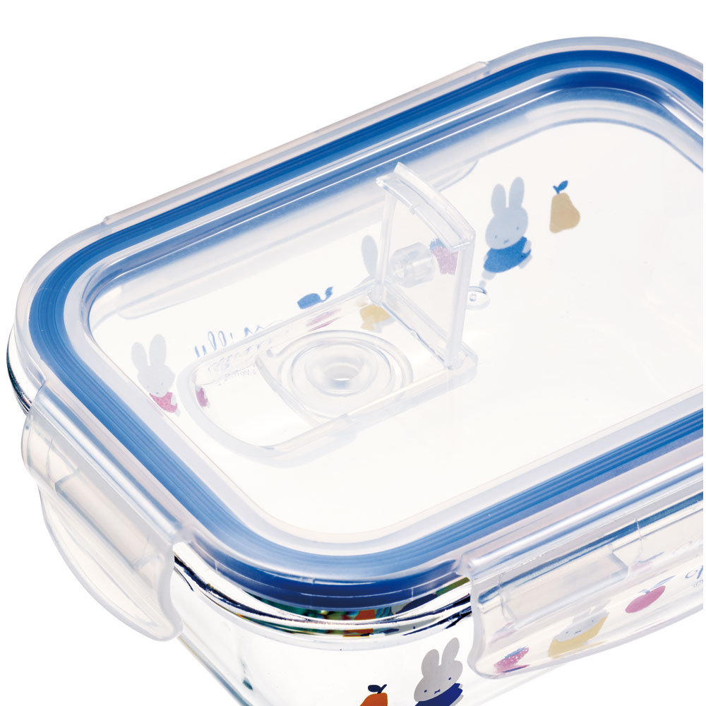 【送料無料】耐熱ガラス 容器 370ml 保存容器 ガラス 密閉 おしゃれ 耐熱容器 食洗機対応 冷凍 skater スケーター GBST4 ミッフィー Miffy うさこちゃん 女の子 女性