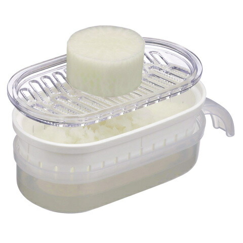 ●スノコ付大根おろし●//だいこん おろし器 水切り キッチン用品 台所用品 便利 鍋 みぞれ鍋// スケーター