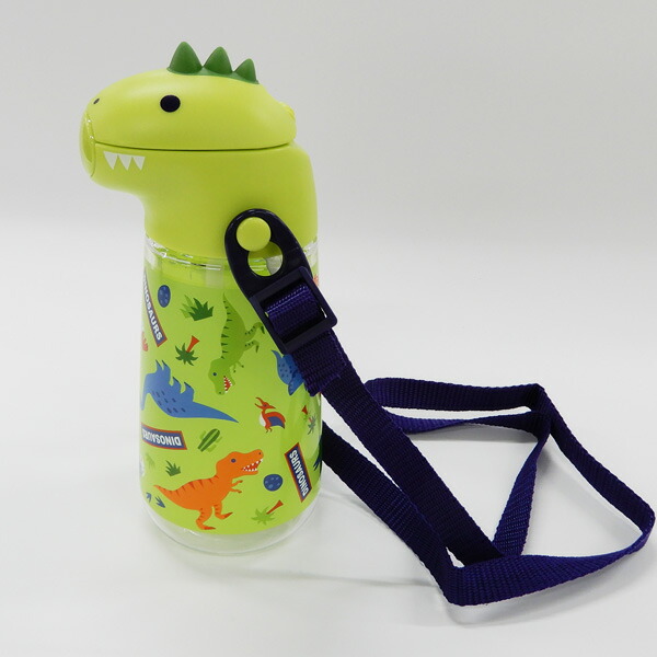 ダイカットストローボトル 420ml ディノサウルス/PSHC4DK_4973307518508