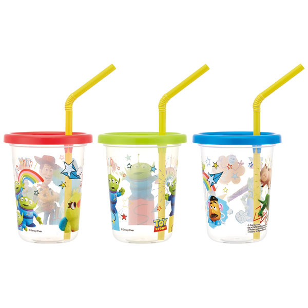 ストロー付タンブラー 230ml/3個セットトイストーリー２１／SIH2ST_4973307555756／スケーター