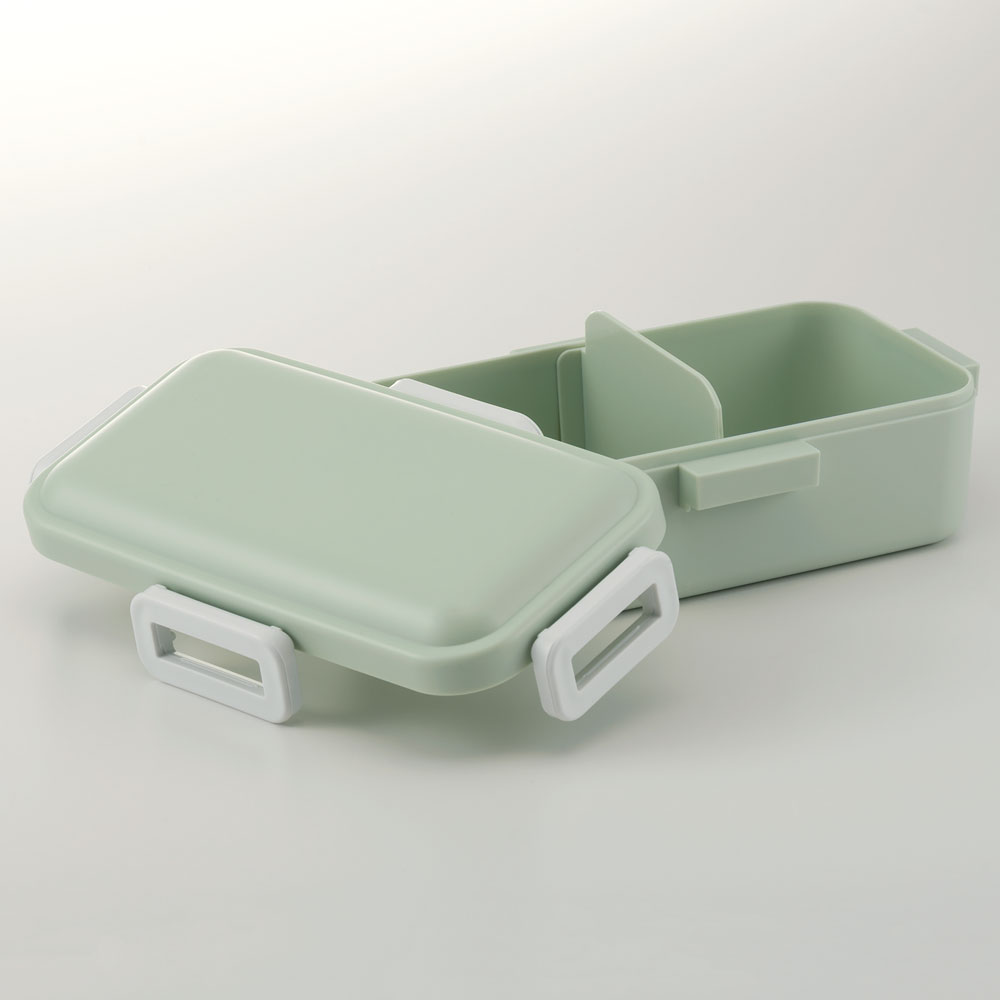 弁当箱 大人 一段 仕切り 食洗機 レンジ 対応 抗菌 日本製 容量 530ml スケーター PFLB6AG ランチボックス ロック キッズドア