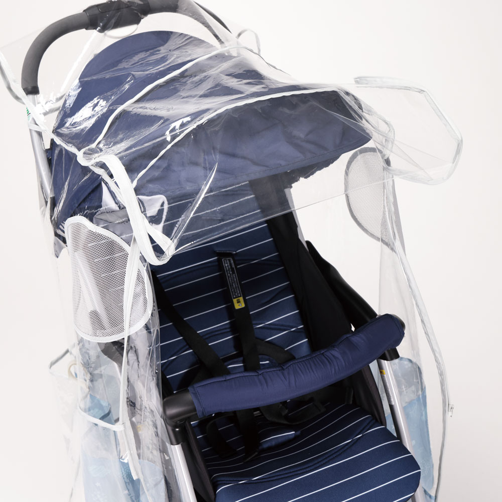 ベビーカー用 レイン カバー　ハッピーデイズ　// レイン グッズ 雨具 梅雨 雨対策 風よけ 防寒 お出かけ 雨の日 外出 フード付き 収納袋付き 撥水 はっ水 2WAY Happy Days BCRC1 4973307578267 スケーター