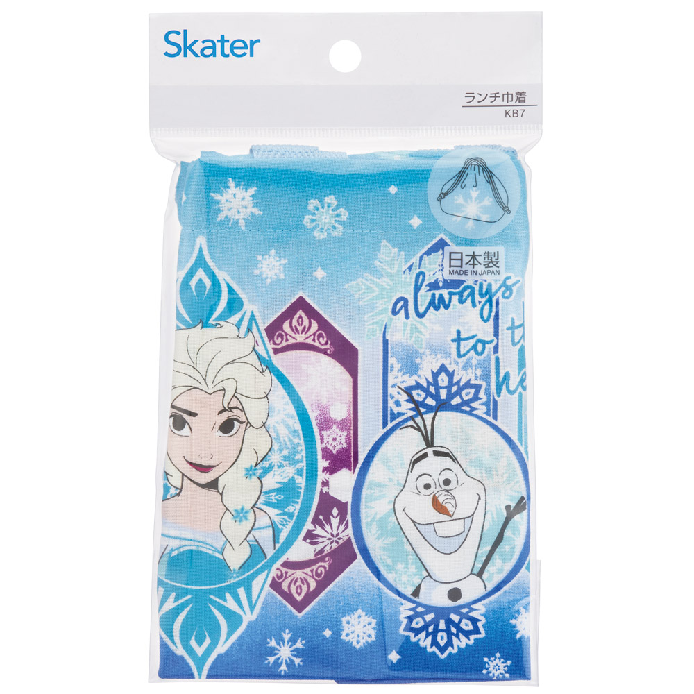 お弁当袋 幼稚園 キャラクター ランチ巾着 子供 巾着袋 小学生 小 きんちゃく袋 skater スケーター KB7 アナと雪の女王 25年 アナ雪 ディズニー 女の子 女子【お弁当バッグ お弁当入れ お弁当箱入れ 中 お弁当巾着袋 マチ付き】