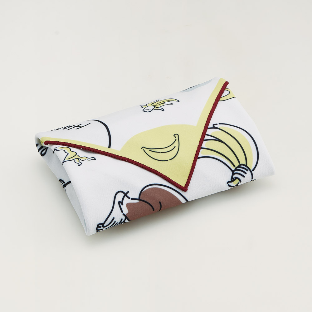 【メール便対象品】 くっつく ランチクロス 43cm お弁当 水筒 包む 簡単 便利 キャラクター 可愛い スケーター skater KBST43 おさるのジョージ 25年 ひとまねこざる