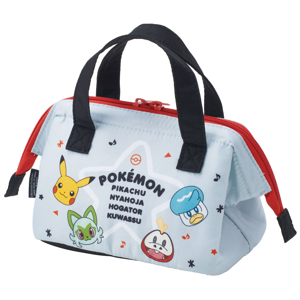 子供用 がま口 ランチバッグ 保冷 小さめ おしゃれ マチ 広い キッズ キャラクター skater スケーター KGA0 ポケットモンスター ポケモン ピカチュウ 男の子
