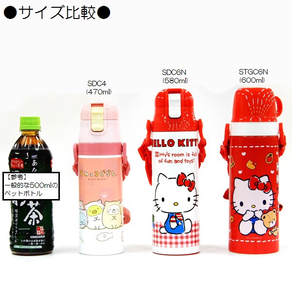 カバー付ダイレクトステンレスボトル 470ml 星/KSDC4_4973307376054