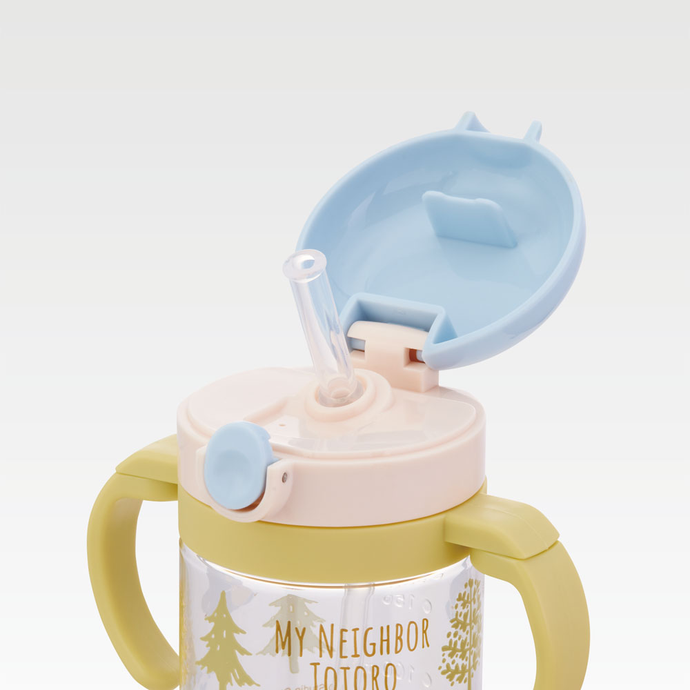 折りたたみ ストローマグ ベビーマグ 両手ハンドル KSHW1N スケーター となりのトトロ totoro スタジオジブリ 女性 レディース【ストローマグ ハンドル付き 飲み方練習 おでかけ 外出 水分補給 かわいい】